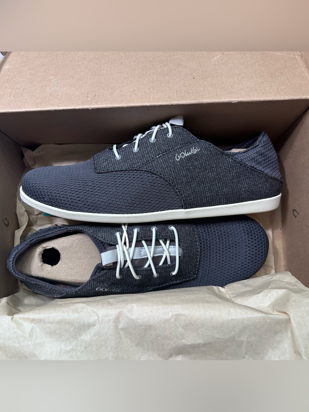 Olukai Waialua Lace Women’s Slip On Shoes in Pavement New in Box Size 9
